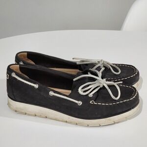 Sperry Azur Cora‎ Nubuck Boat Shoe Womens 10 US Leather Slip On Comfort Flats